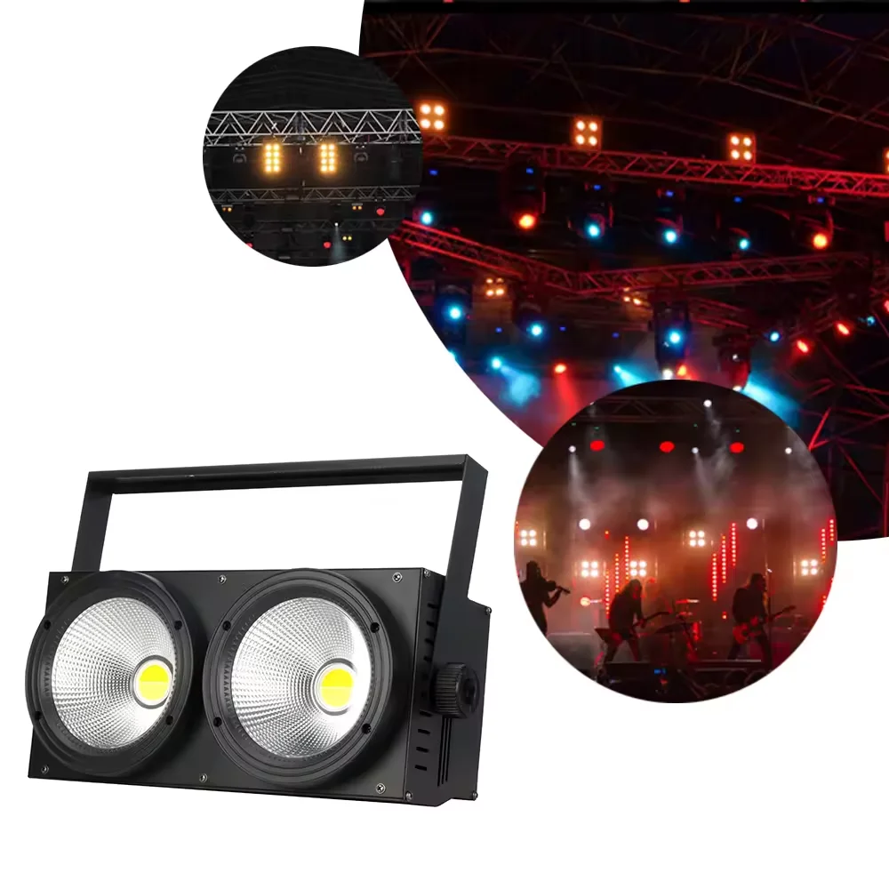 Hongrui Dmx Strobe Warm Cold White 2x100w 2 Eyes Led Audience Blinder Light 4x100w 4 Eyes Led Cob Blinder