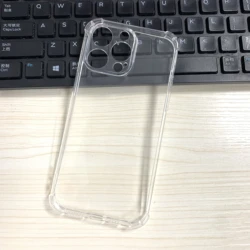 2022 High Quality 4 Corners Shockproof Protection Transparent Clear Soft TPU Phone Case For iPhone 14 Pro Max Cover