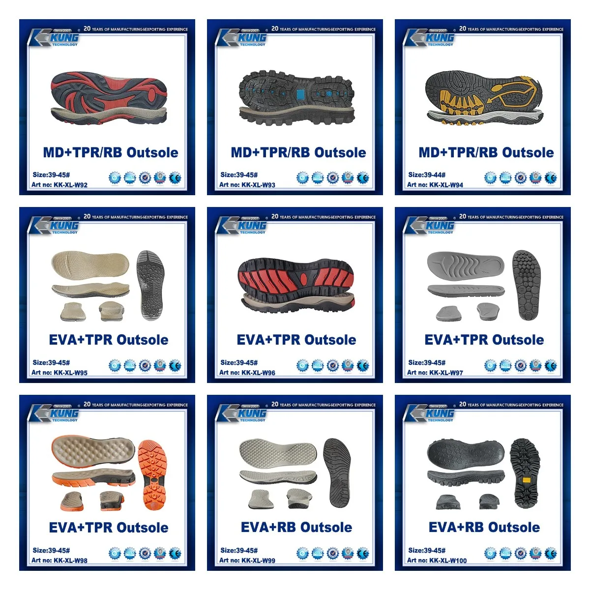 Rubber EVA MD RB soles good quality durable quality shoe soles hiking rubber sole top quality beach sandals Eva outsole