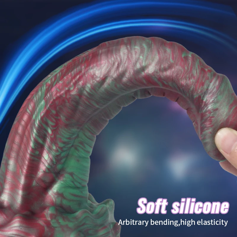 Muiti Scenario Applicaton Provocative Monster Soft Snake Shape Homemade Dildo Plastic Porno Sex Toys