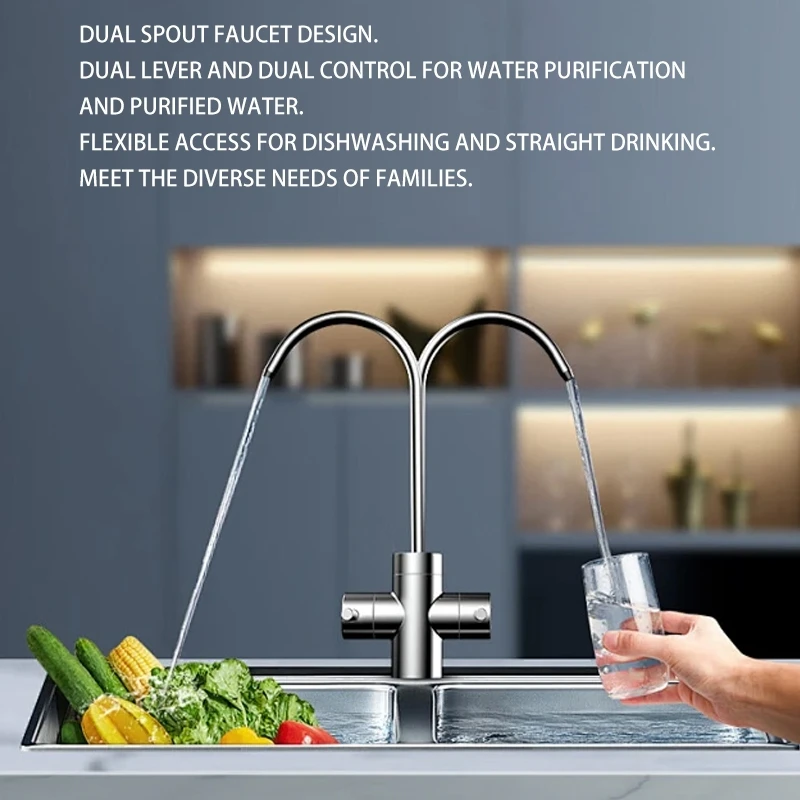 800GPD Electric RO Water Purifier Household Alkaline Reverse Osmosis Ionizer Self-Cleaning Pure Drinking Water Filter for Hotels