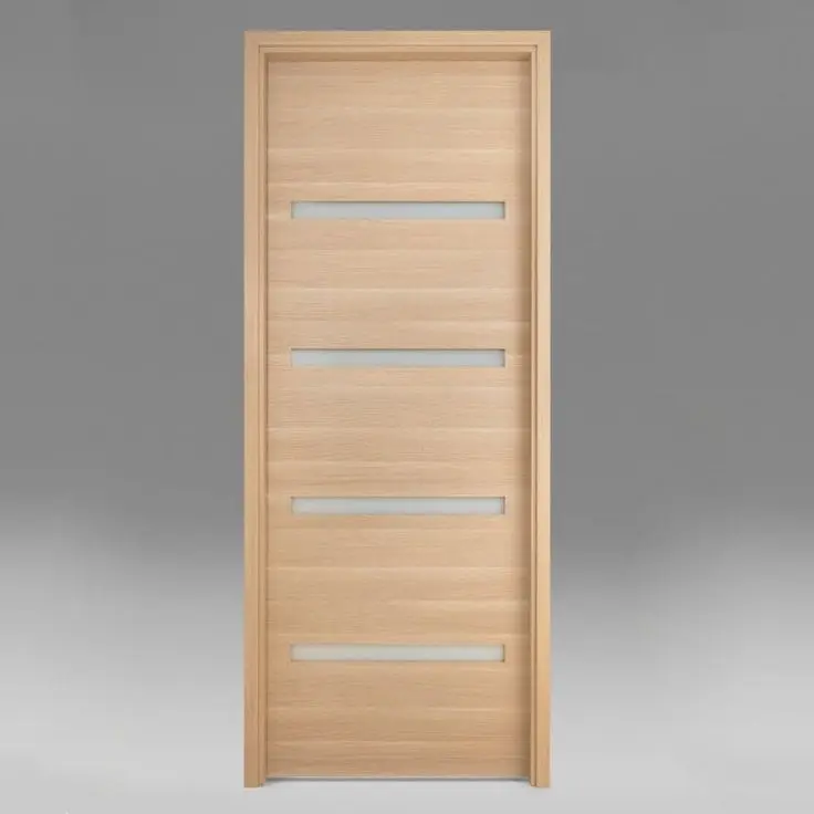 CBMmart American Over Size Prehung Flush Design Residential Solid Wood Modern Interior Room Door For House