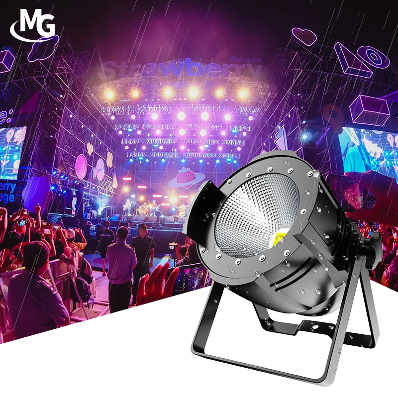 LED Stage Lighting DMX Warm White Cold White Waterproof LED COB 200W Par Light Professional Stage Light for Outdoor Wedding