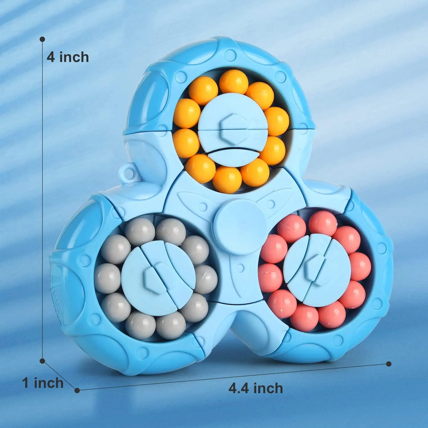 2024 hot Magic Bean Rotating Brain Teaser Finger Puzzle Toy Handheld Spinner Stress Anxiety Relief Ball Game For Adults and Kids