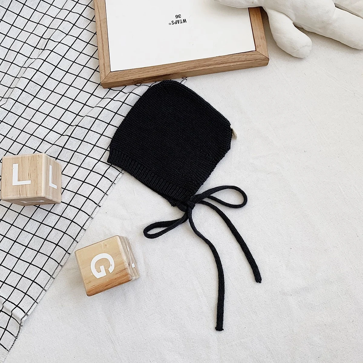 Best Selling Winter Toddler Lace Beanie Versatile Organic wool Knit Baby Bonnet