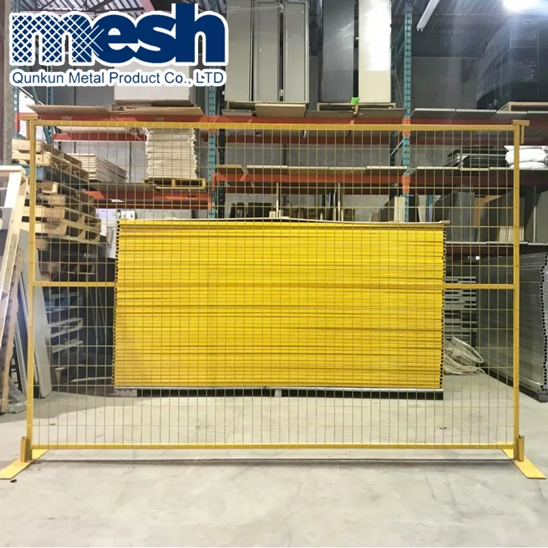 Removable construction temporary fence panel for canada
