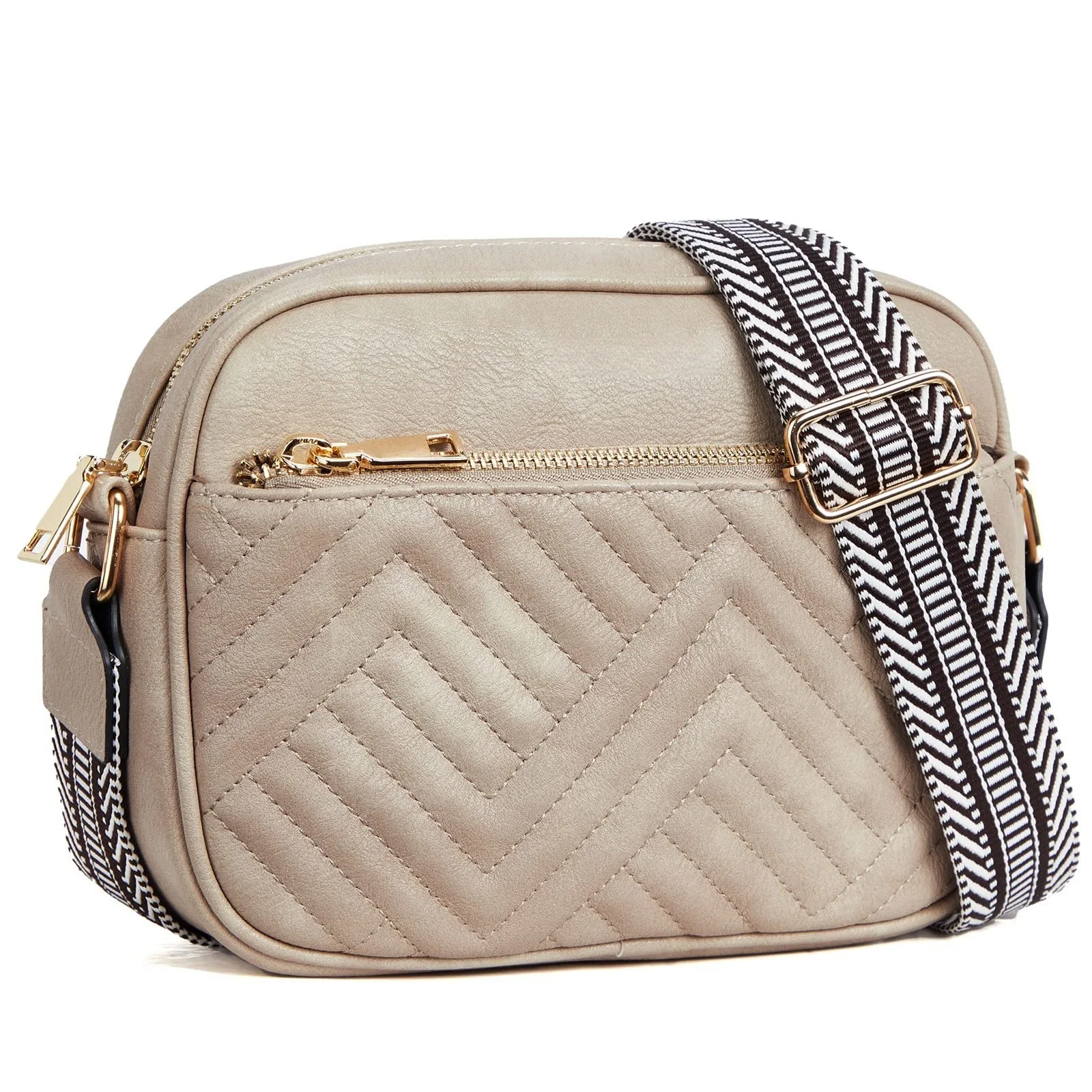 Faux Leather Fashion Shopping Casual Cross body Bags Sling Shoulder Women PU Leather Messenger Bags with Embroidery Strap