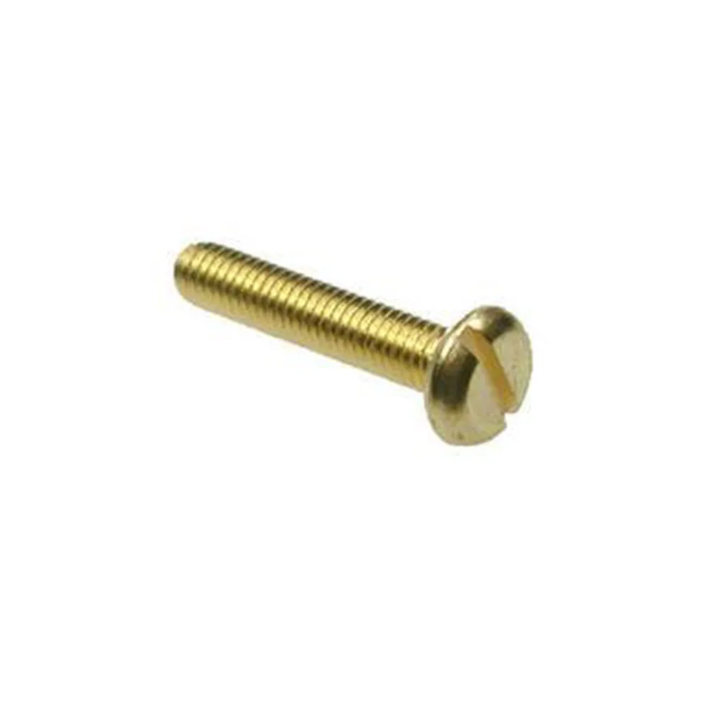 High Strength Brass Pan Head Slotted Machine Screw