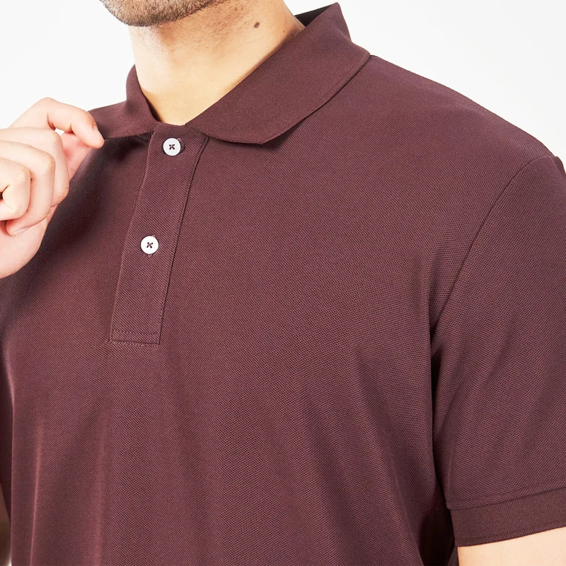 High Quality Mesh Fabric Side Split Golf Shorts Sleeve Men Gym Polo T Shirts Custom Logo Knitted Fabric Print Pattern Breathable