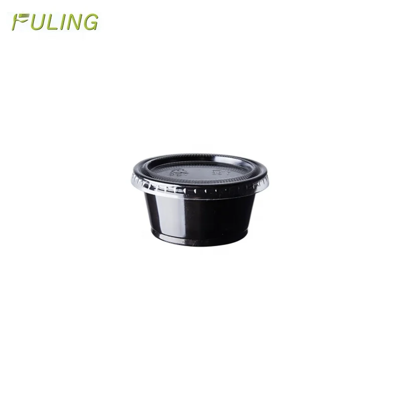 5.5 oz Plastic pp Containers with Lids Disposable Condiment Tasse Pack Tasting Container Sauce Plastic Portion Cup