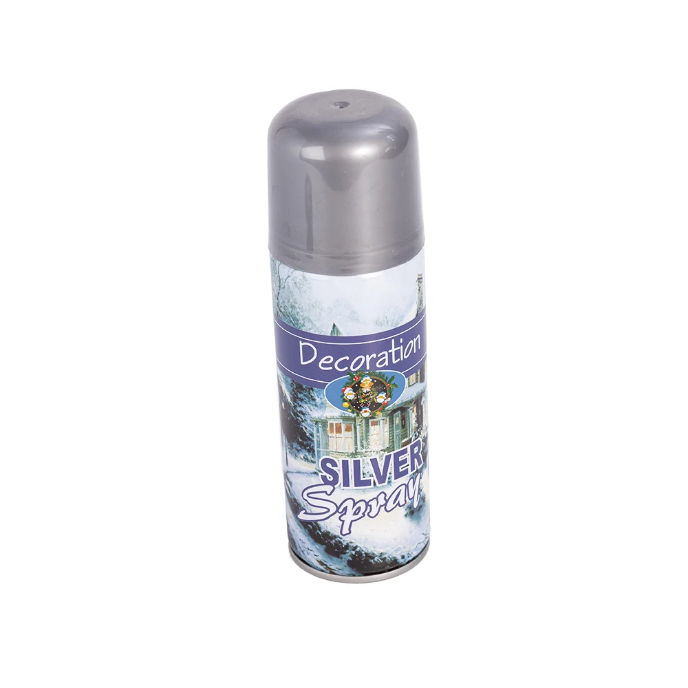 Wholesale Christmas Tree Decoration Silver Aerosol Spray Paint Christmas Ornaments