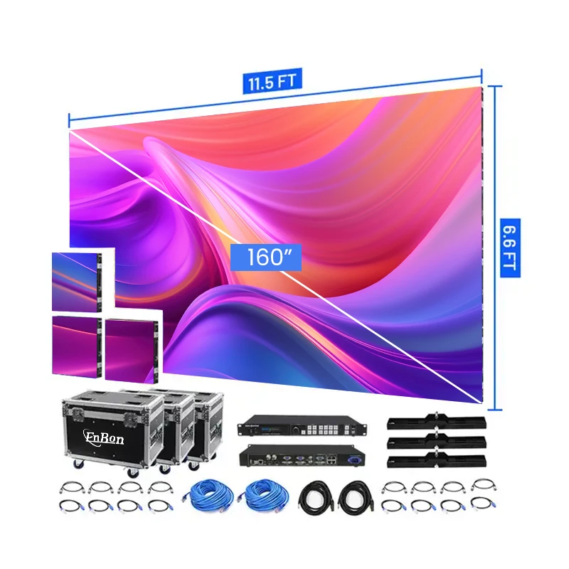 Event Rental Indoor Outdoor Large LED Screens For Concerts Stage Background LED Video Wall High Resolution LED Display