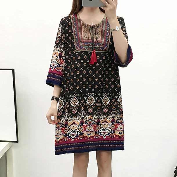  Оптовый поставщик одежды baju из Бангкока онлайн-поставщик в богемском стиле