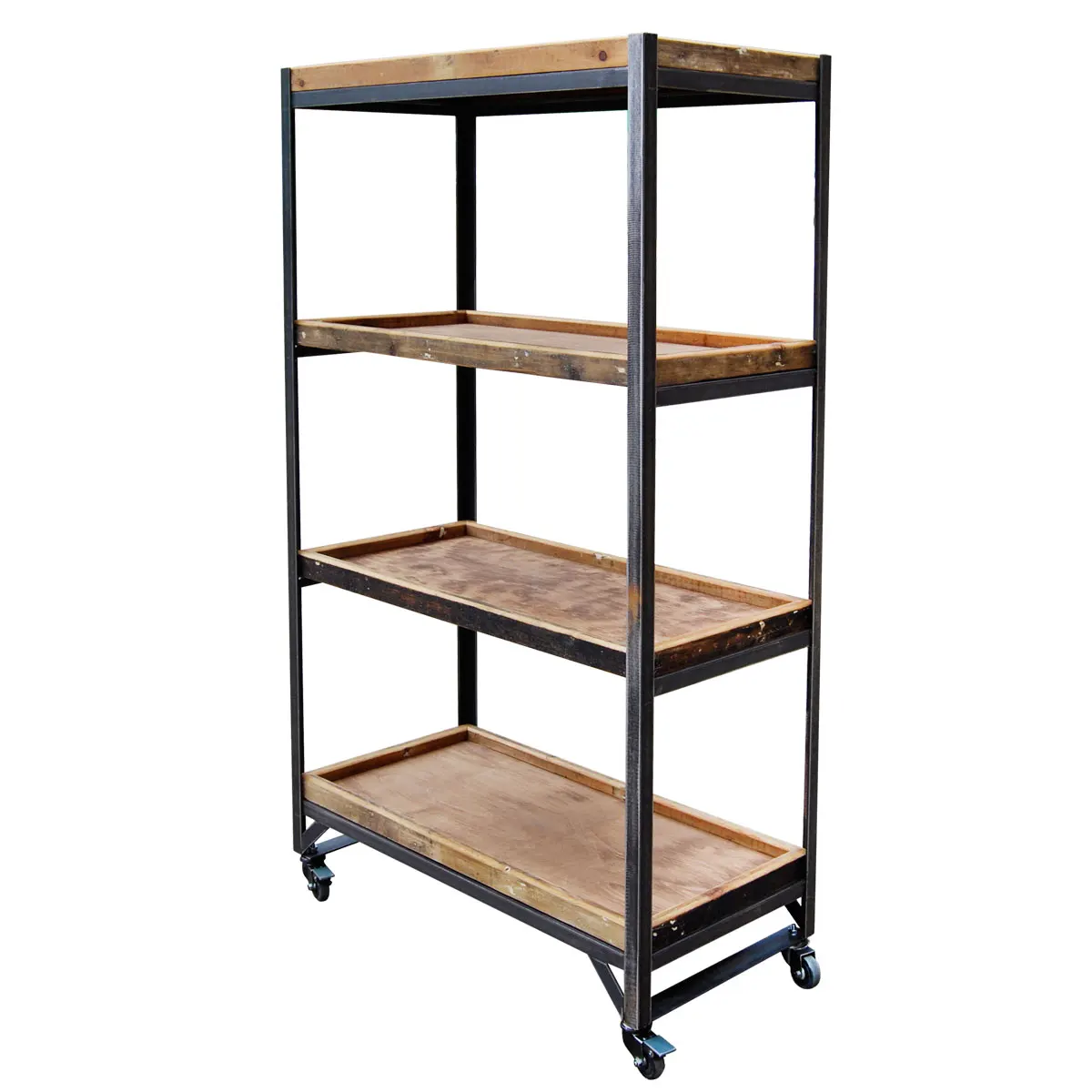 Деревянная витрина для супермаркета