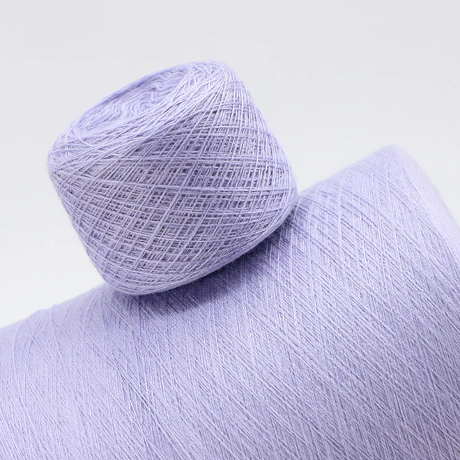 Viscose Nylon Pbt Melange Yarns Wholesale Fancy Dyed 28s/2 Core Spun Yarn