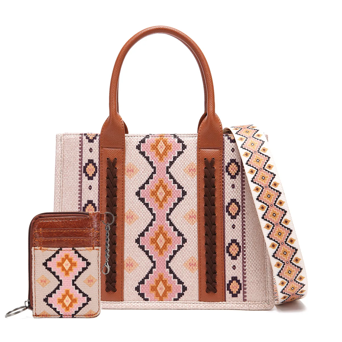 Leather Tote Bags Women Stylish Shopping Bag Elegant Vintage Style Perfect Accessory Leather bag and purse sets