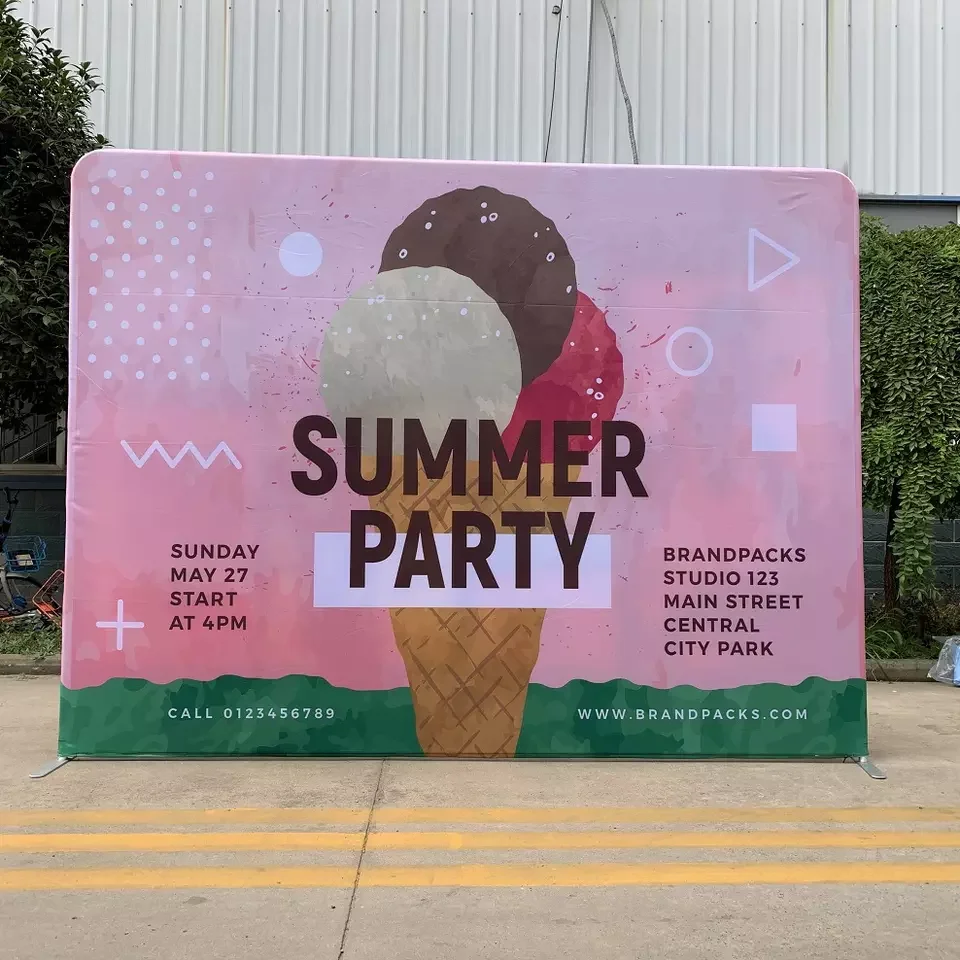 Tension fabric tube display stretch fabric custom backdrop for sale