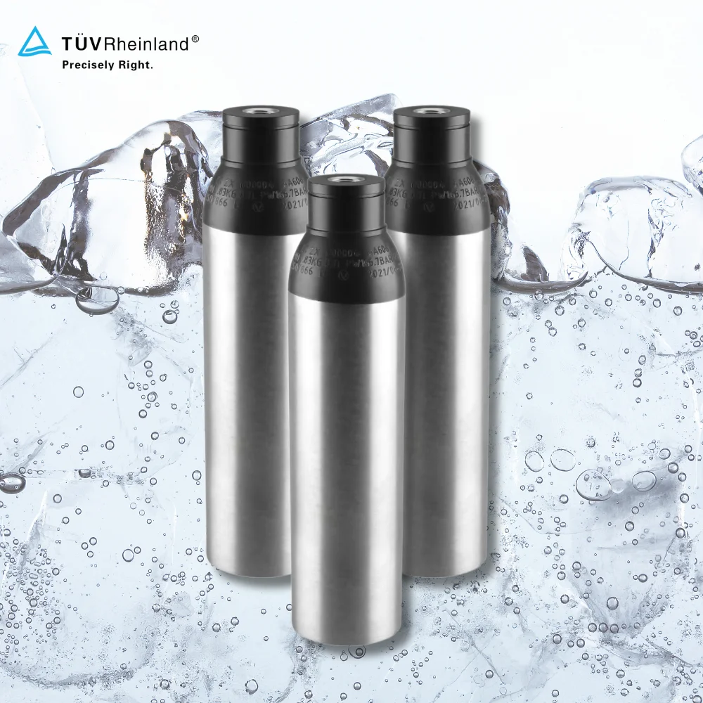 Газовый баллон TPED/DOT 1 кг 2 4 5 10 166 7 бар высокого давления Алюминиевый Баллон CO2 бутылка соды поток ЦИЛИНДР
