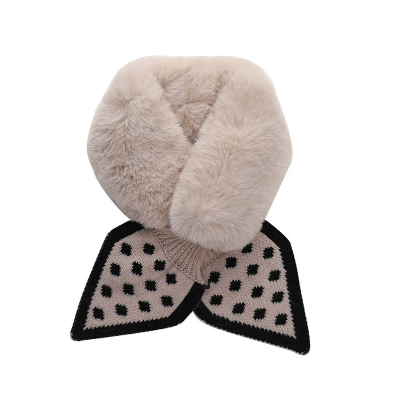 Новинка 2021 корейский модный красивый прекрасный плюшевый волнистый персиковый шарф в форме сердца треугольный детский шарф мягкий теплый плюшевый шарф