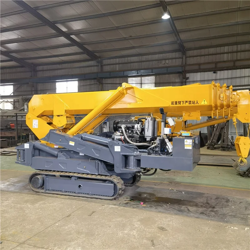 Heavy duty  electrical telescopic mobile Spidercrane 3 ton 5 t  mini Crawler crane/spider crane price for sale