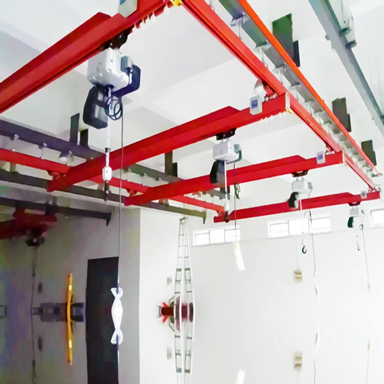 Flexible electric rail mobile hoist suspension single beam bridge crane