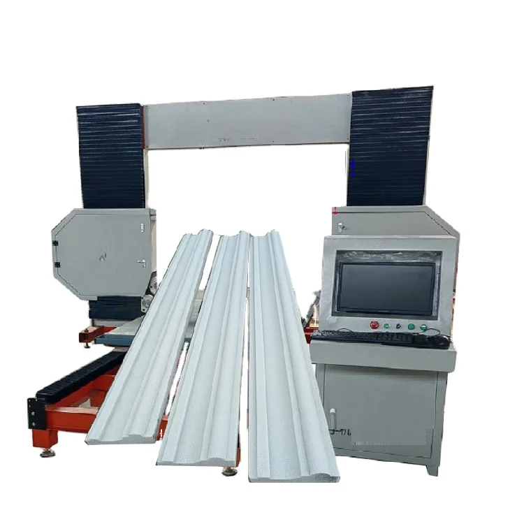 It is more reasonable to use the full digital decorative wire cutter for foam ceramic products together with the arch grinder