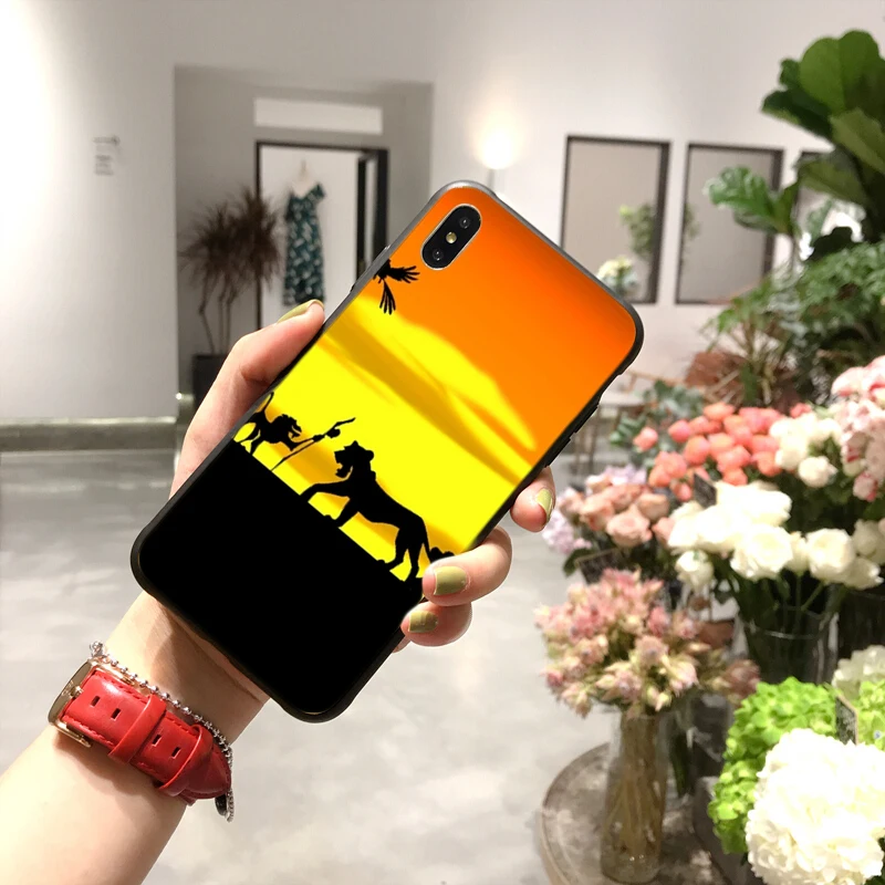 Best-selling cartoon lion king image TPU phone case / UV printing process for iphone phone case