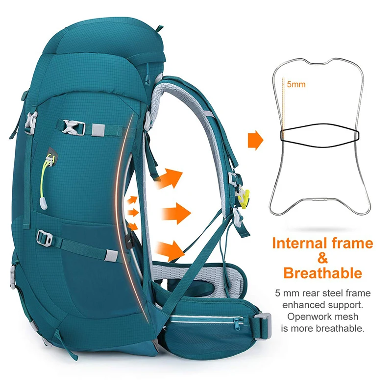 Lightweight waterproof outdoor travel sport trekking camping hiking backpack camel mountaineering backpack bags knapsack