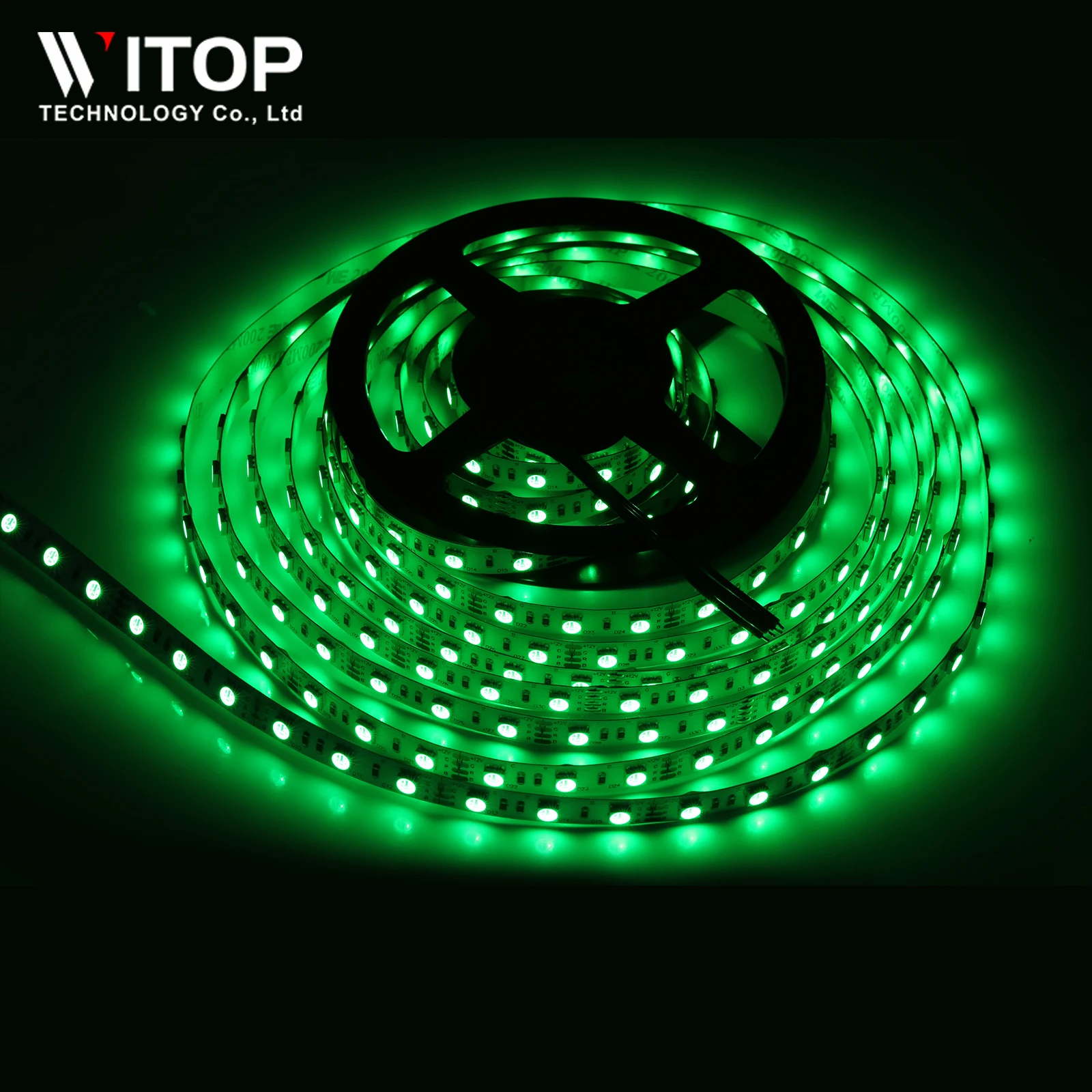 WITOP полноцветный SMD5050 RGB DC12/24 В Rgb свет 5 м/рулон 30/60/96/120 светодиодов IP20/IP65/IP67 гибкие светодиодные полосы света