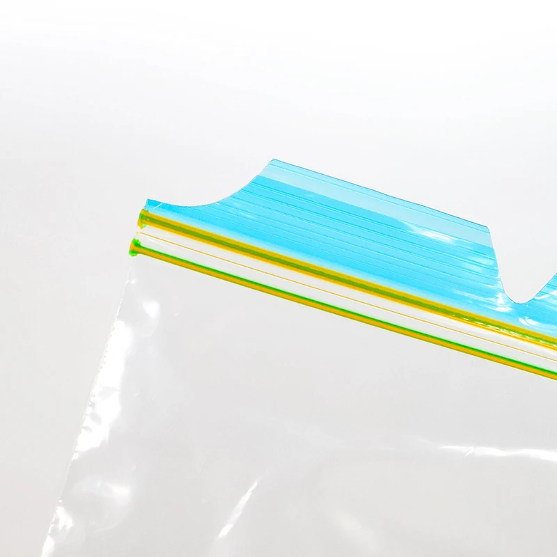 New technology sachets de congelation LD high tab lipzip double seal zip freezer food bags for easy opening