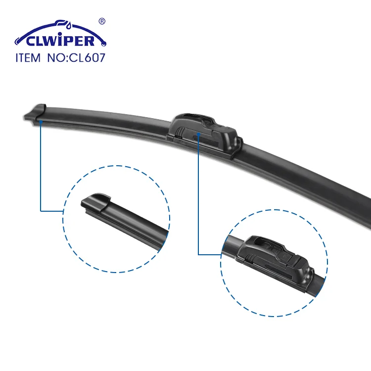CLWIPER CL607 12-28 дюймов Заводская дешевая цена бескаркасные мягкие бескостные банановые плоские лезвия лобовое стекло автомобиля универсальное лезвие