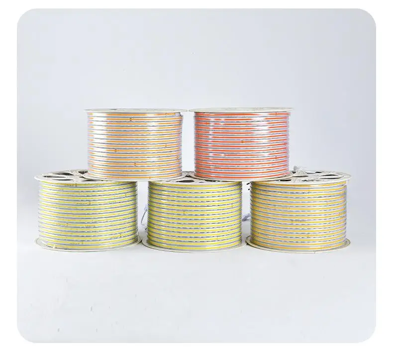 Outdoor Camping Waterproof COB Light belt Wholesale Bright Self-adhesive Light Tape Home LED High Voltage Soft Line Light Strip