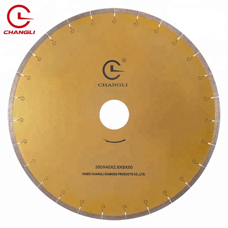 Silent Tools Segment Granite Wet Cutting Disc Diamond Saw 350MM Large Circular Saw Blades Quartz