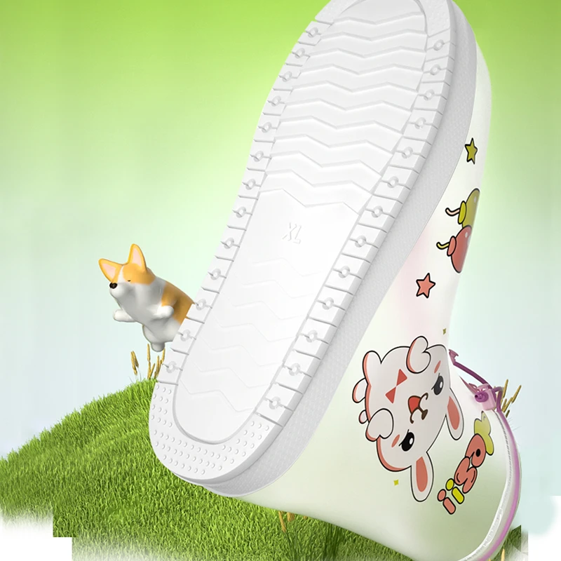 Portable Rain Shoe Covers For Children To School Cycling Shoescover Animal Cartoon Waterproof Shoe Cover