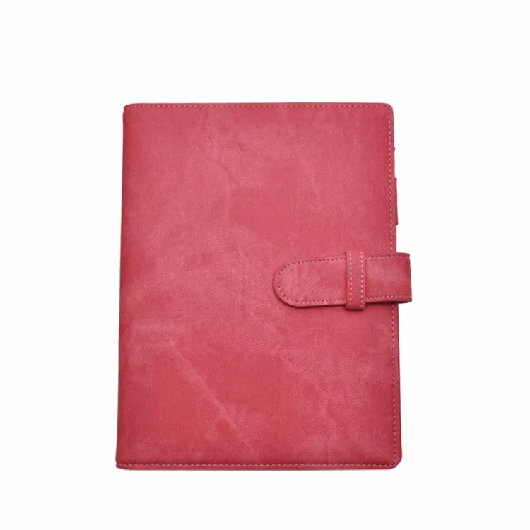 Custom pu leather conference folder popular multifunction quality custom file holder A5 document folder