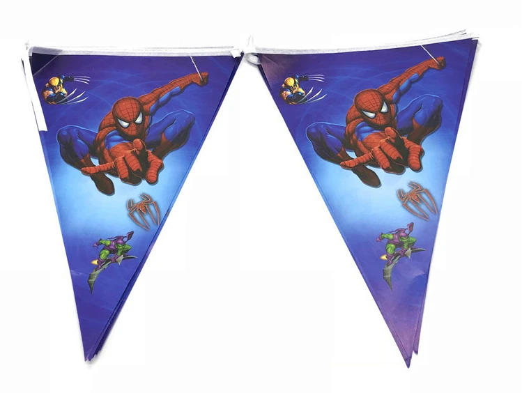 Home party decorating pennant flag 2.7 m paper banner for kids birthday decorations