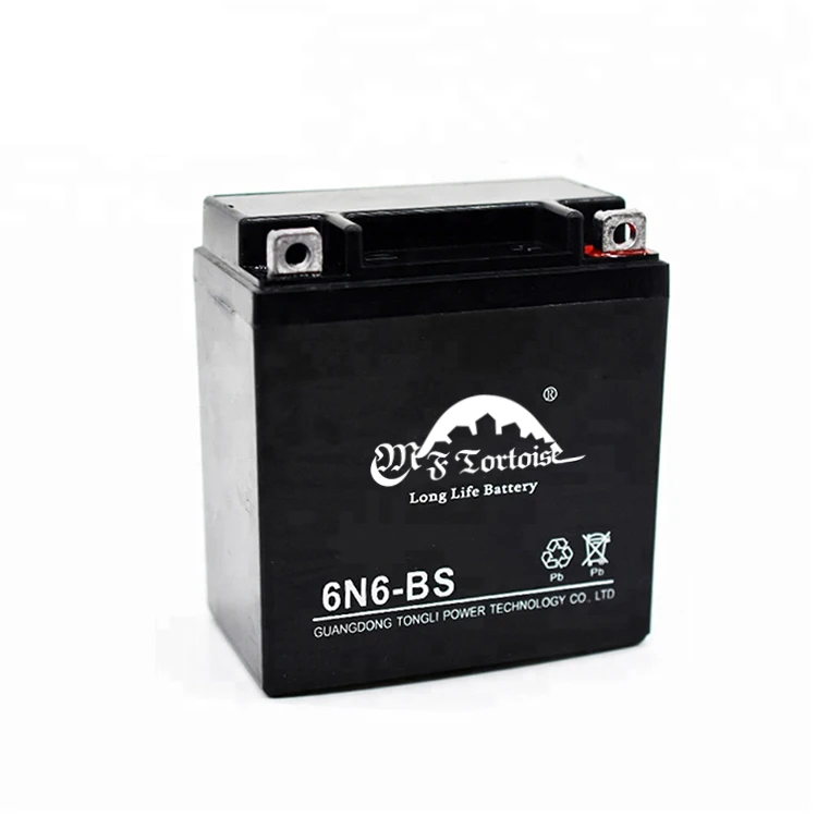 Hot sale 6v6ah mf motorcycle battery