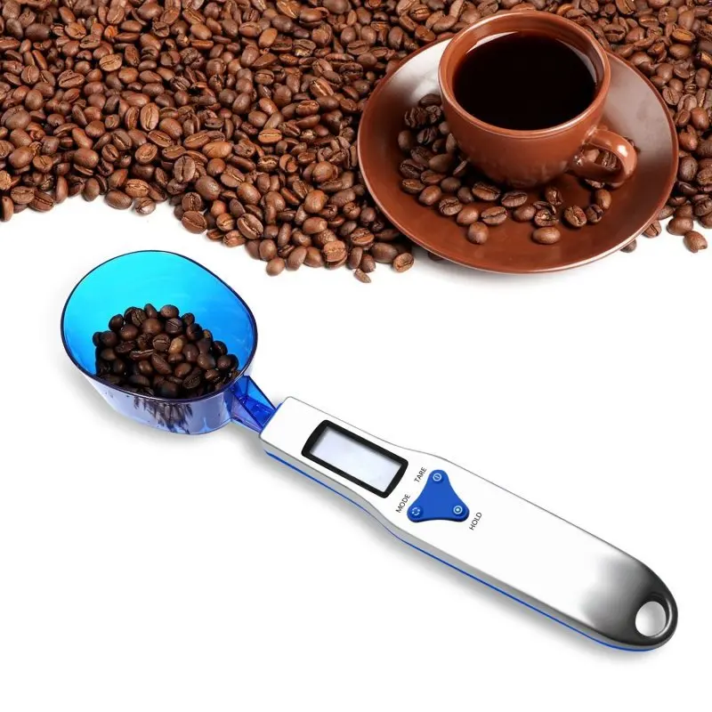 Wholesale 500g 0.1g 304 Stainless Steel  Handheld Portable Multifunctional Kitchen Food Weight Digital Spoon Scale With 3 Scoops