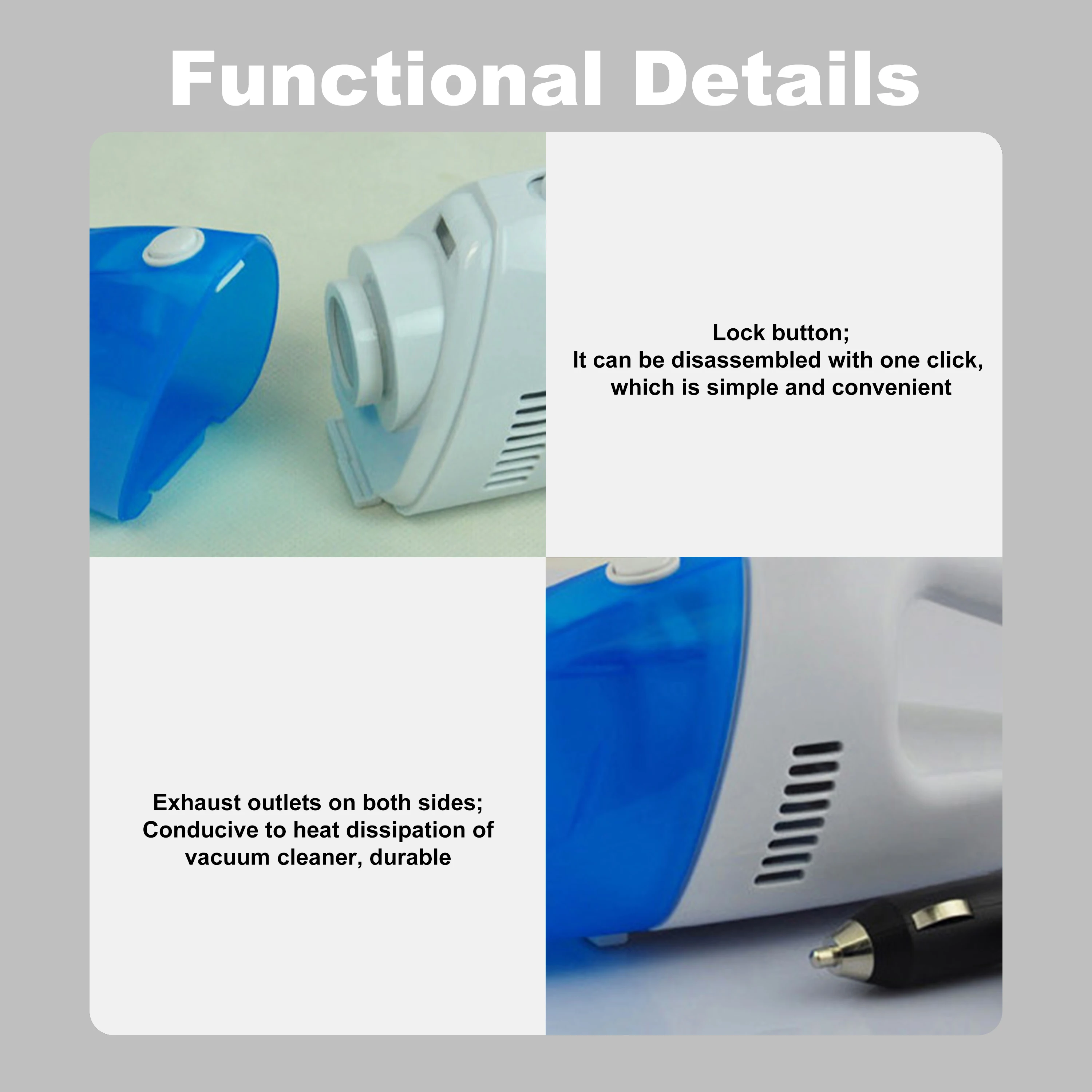 HDL-202B Vehicle Vacuum Cleaner, Car use clean