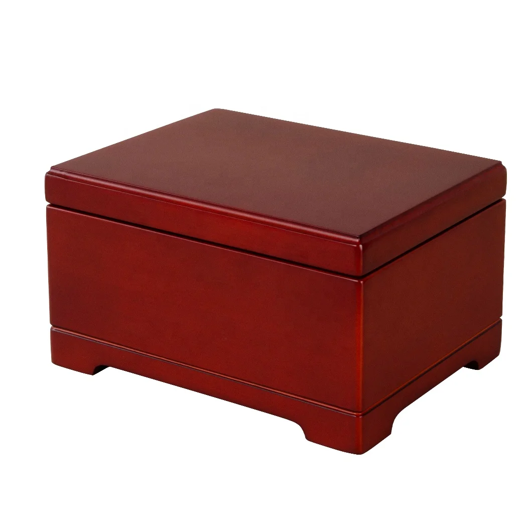 Factory Custom Cremation Funeral Solid Wood urns for human ashes adult