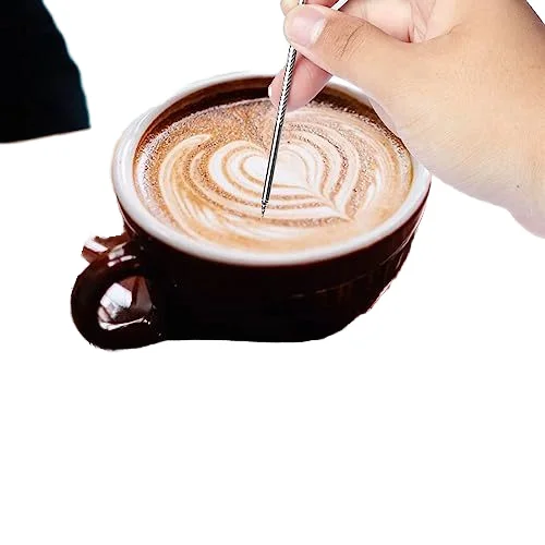 Milk Frothing Pitcher, 12 Oz Milk Frother Steamer Cup Stainless Steel Espresso Cup