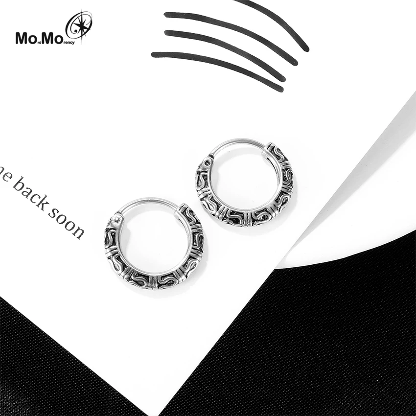  Wholesale Price Gold Stainless Steel Earrings Jewelry Hoop For Men
