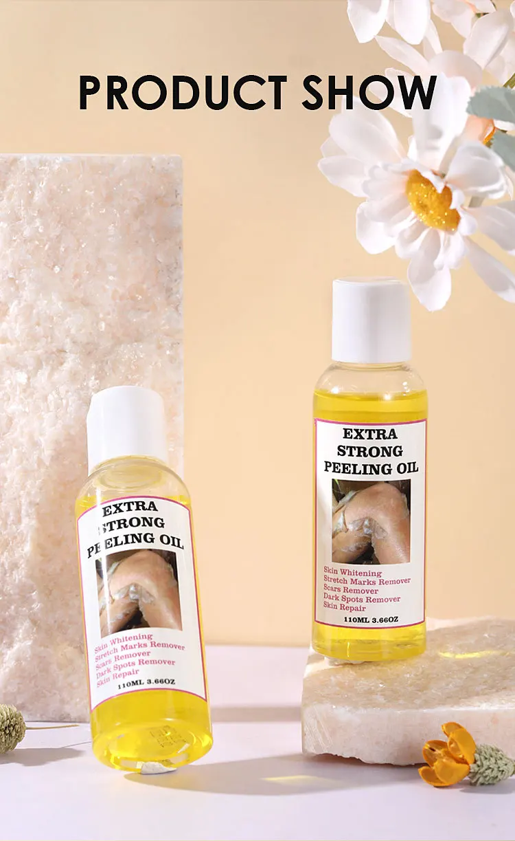 Wholesale Extra Strength Yellow Peeling Oil For Face And Body Skin Whitening Dark Scars Spots Remover For Black Skin