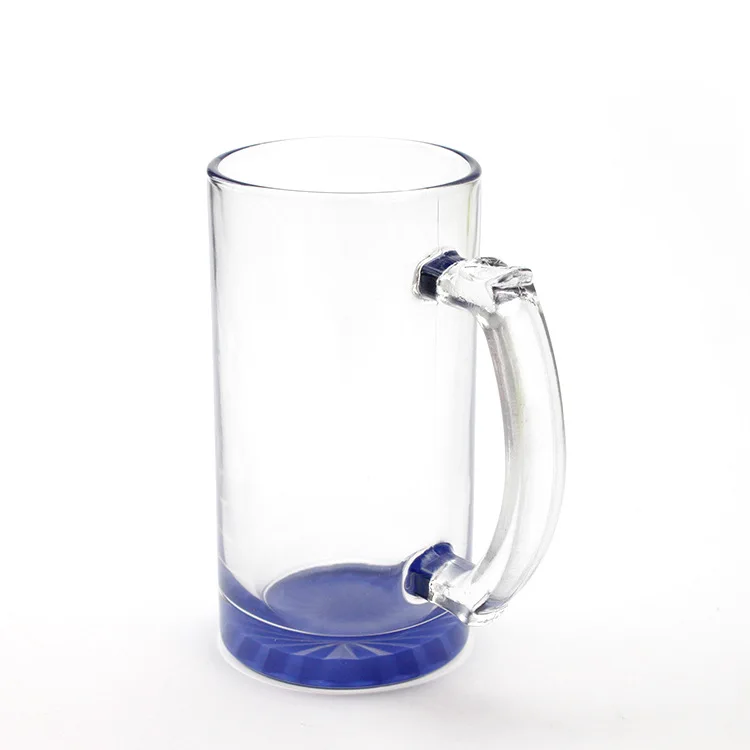 16oz Blank Sublimation Clear Beer Glass Blank Sublimation Transparent Glass 16oz Sublimation Printing Glass Coffee Mug