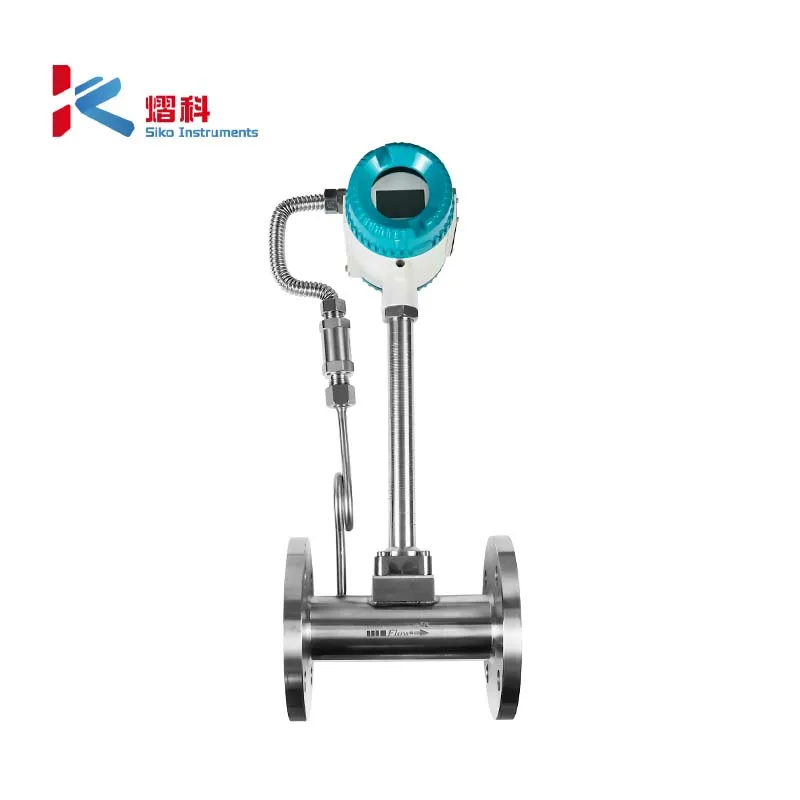 Manufacturer Siko Intelligent DN100 Insertion Vortex Flowmeter For Boiler Steam