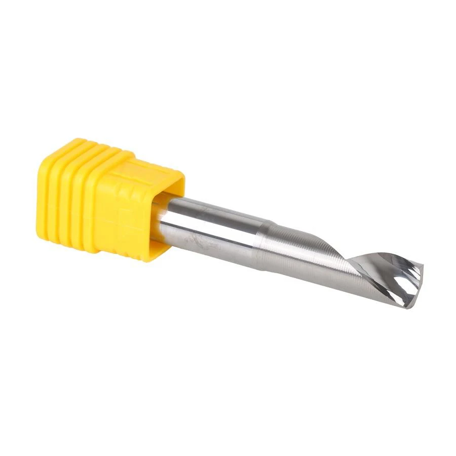 Cnc 6mm Carbide 1 Flute Spiral Endmill Single up Cut End Mill for Wood Acrylic Aluminum Cutter Router Bits