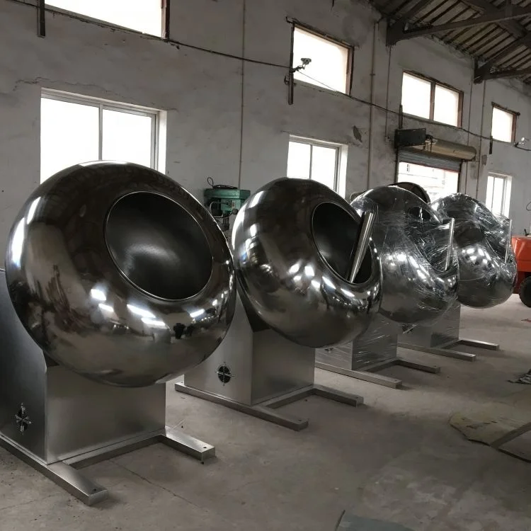 BTJ Candy chocolate sugar Powder nut peanut ball coating Coat Oven pan machine