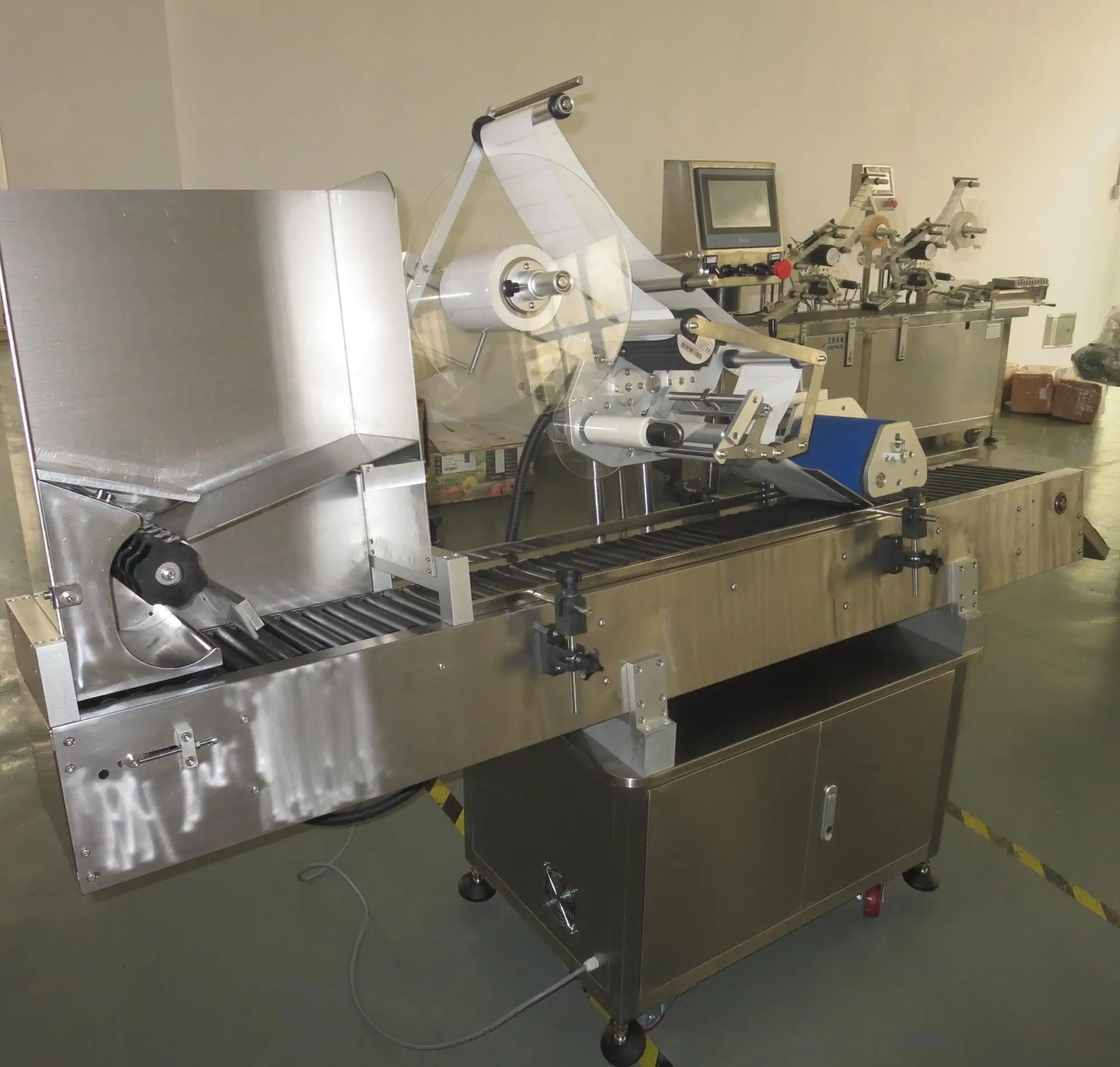 Tube Labeling Machine Cosmetic Tube Labeling Machine For Round Plastic Tube