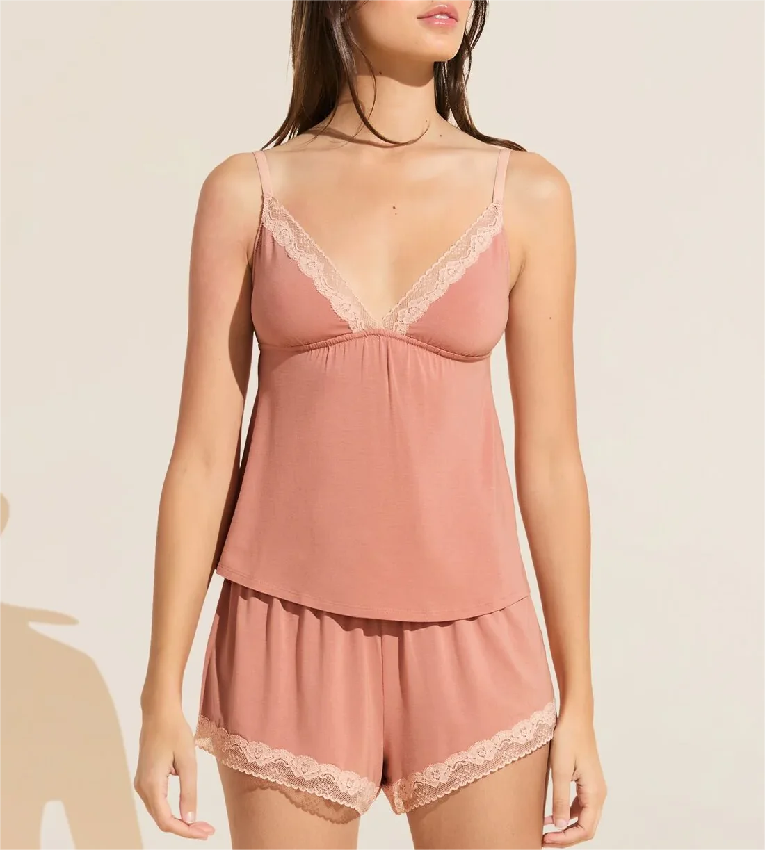 Womens pajamas Shorts Sleepwear Two Piece Ladies Pajama Sets Lace Sling Pajamas Two-Piece Set