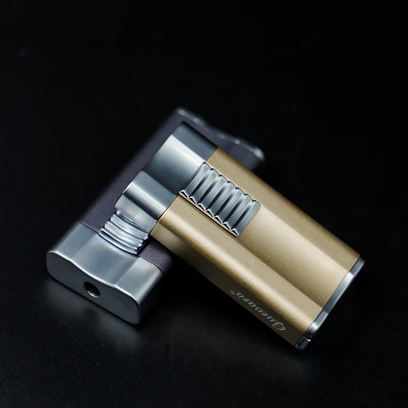 Custom logo one jet flame Refillable lighter with puncher Aluminum-magnesium Premium lighter